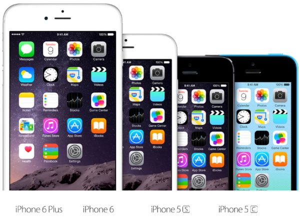 Apple iPhone 6 vs 6 Plus vs 5s vs 5c