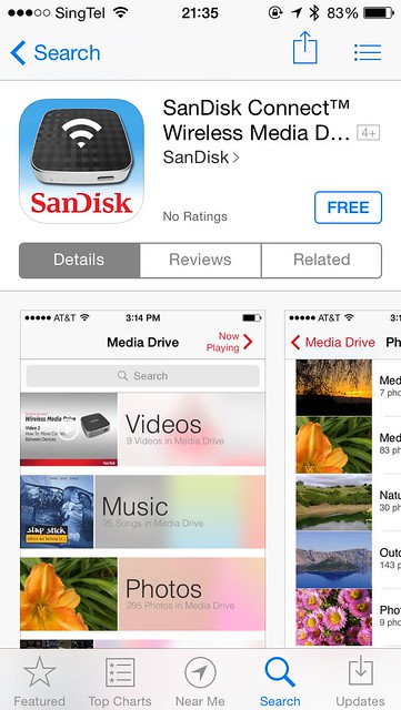SanDisk Connect Wireless Media Drive iOS App - App Store