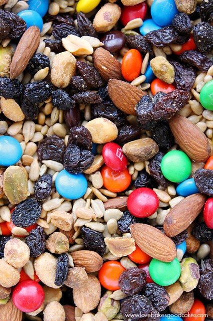 Sweet & Salty Trail Mix close up.