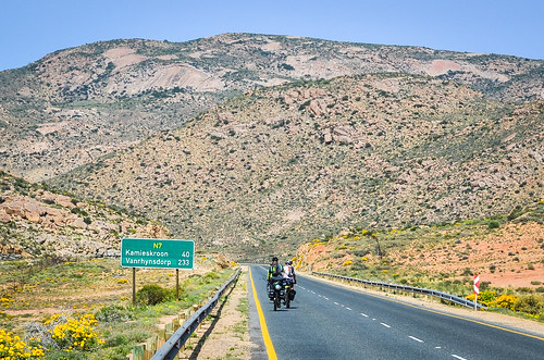Cycling on the roads of Namaqualand, South Africa