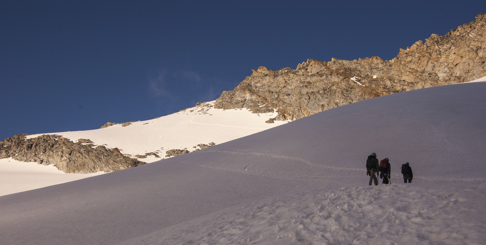 Traversing the Glacier du Grand Val