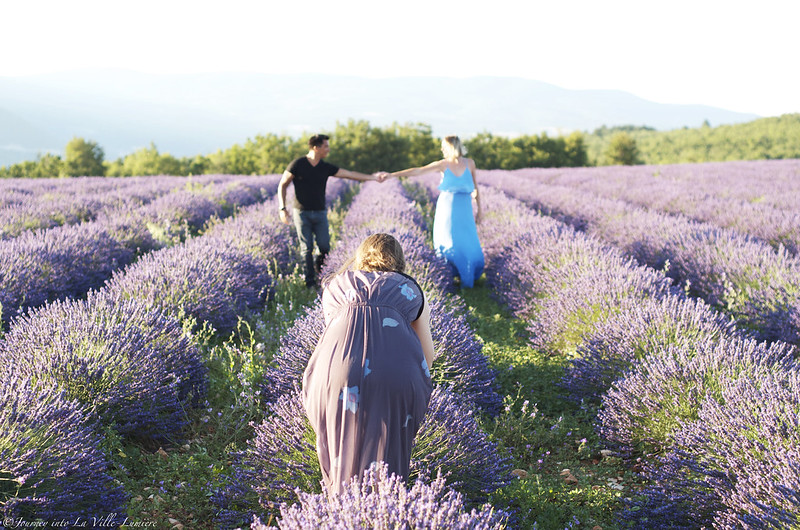 Behind the scenes, Provence shooting
