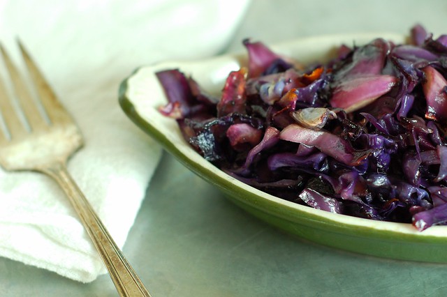 Salty, sweet coconut maple soy roasted cabbage by Eve Fox, The Garden of Eating, copyright 2014