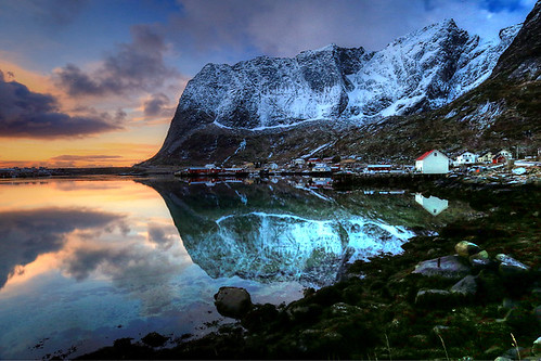 norway sunrise norge noruega fjord reine norvegia norvege nordland