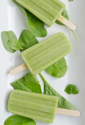 Green Monster Smoothie Popsicles