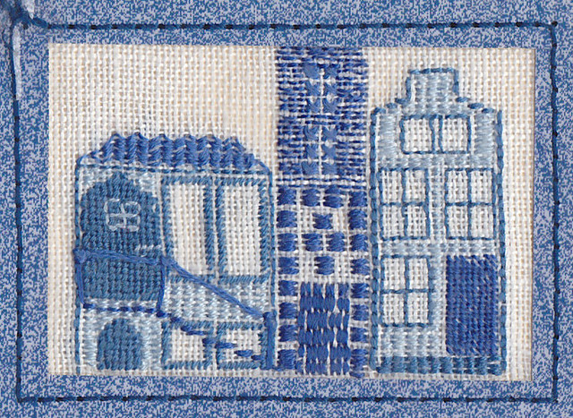 Delft blue houses, present for Jennifer