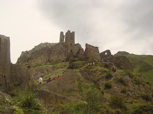 travel castle tourism nature georgia landscape view medieval caucasus khevsureti mutso medievalcastle