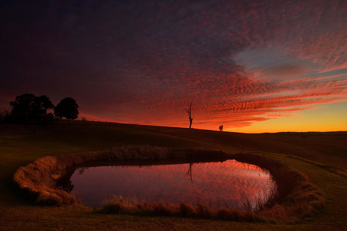 sunset clouds reflections cloudy australia newsouthwales aus woodville paulhollins nikond610