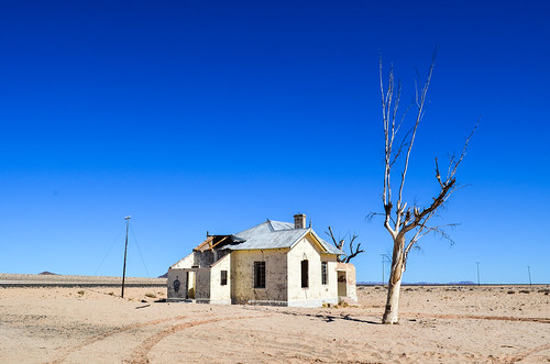 Garub train station in ruins, Namibia