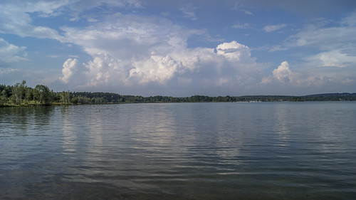 sky lake clouds germany bayern deutschland bavaria see wolken oberpfalz