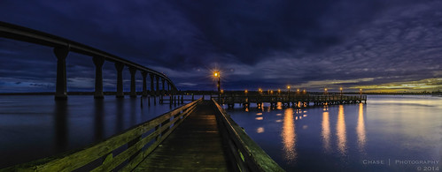 bridge sky reflection water architecture night clouds landscape pier maryland waterscape solomonsisland project365 365days