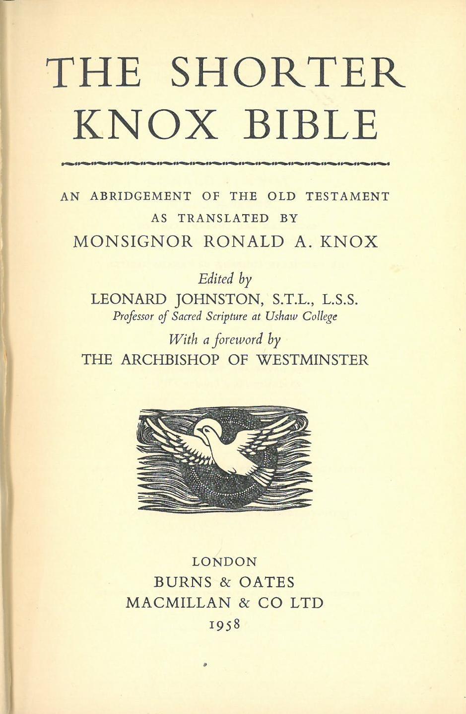 Monsignor Ronald Knox
