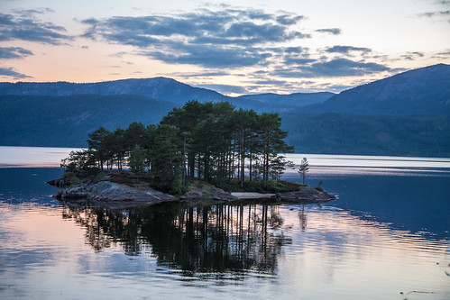 lake norway landscape island twilight norwegen places equipment telemark nisser canoneos6d