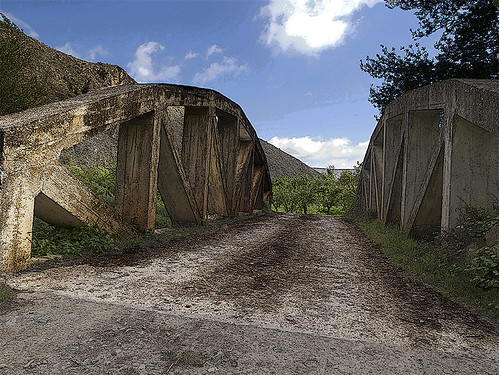 verde azul puente gris piedra atea daroca comarca murero