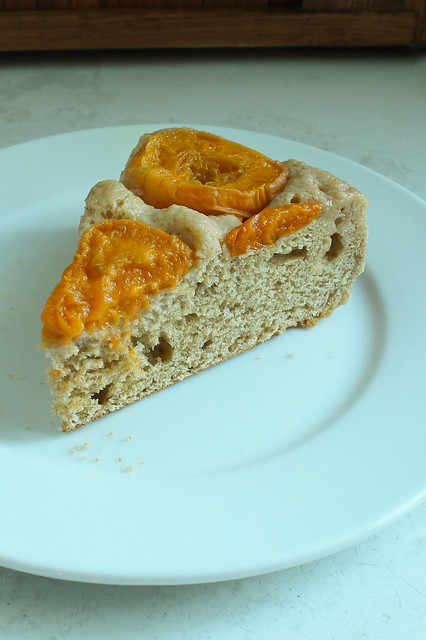 apricot cake slice