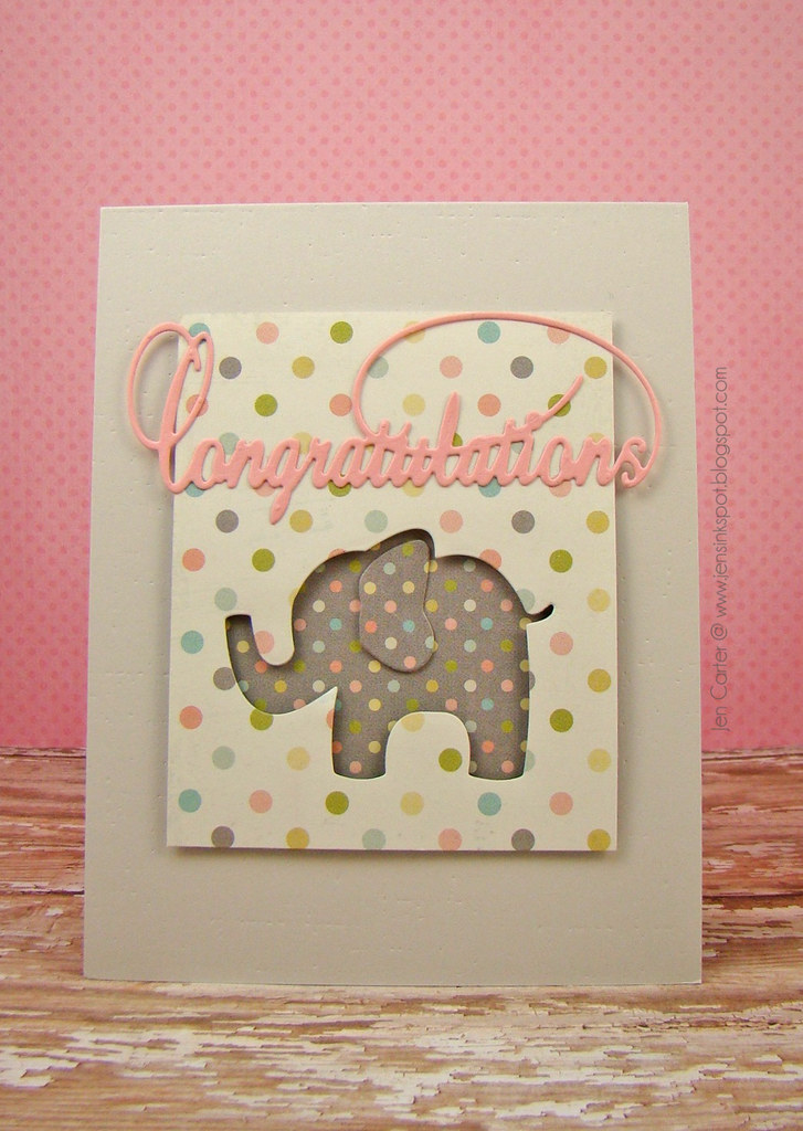 Baby Animals Elephant Congratulations