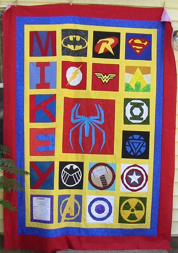 Quilt top for Mikey