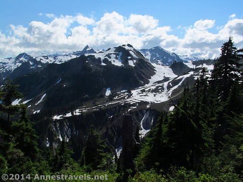 Most of the time we were hiking, Mt. Baker looked something like this...from Artist Ridge, Mount Baker-Snoqualmie National Forest, Washington