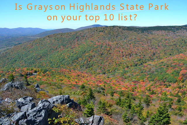 Grayson highlands State Park magnificent scenery year round - this photo taken October 5, 2014