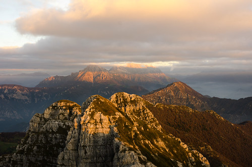 light italy nature night sunrise landscape moutains lecco lombardy morterone monteresegone