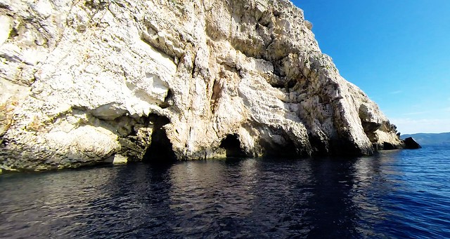 Blue Cave,view from boat, outside, island Bisevo, Croatia 1