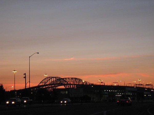 bridge sunset ontario canada mi michigan porthuron peacebridge