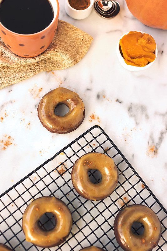 Pumpkin Spice Coconut Flour Donuts