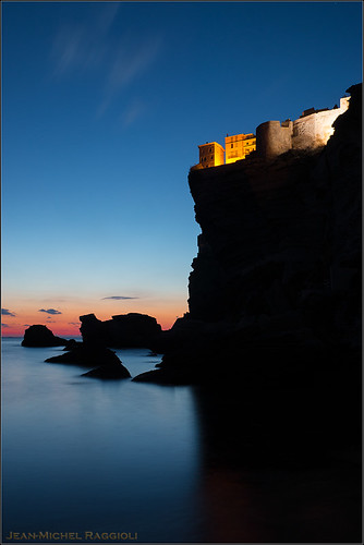 sunset seascape mediterranean dusk corse corsica cliffs bonifacio