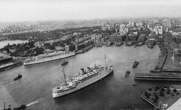 Ships in Sydney Harbor