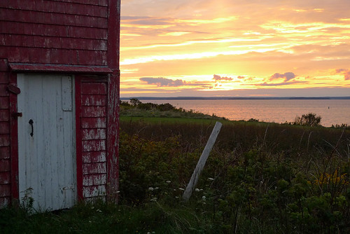 light sunset sea canada field barn island countryside novascotia bigtancook