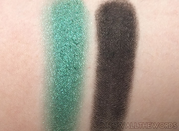 make up for ever artist shadow - emerald and black  (2)