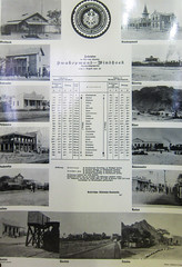 Train schedule of the line Windhoek-Swakopmund in 1902.Windhoek railway museum
