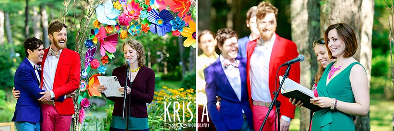Colorful Same Sex Wedding at Essex Conference Center and Retreat