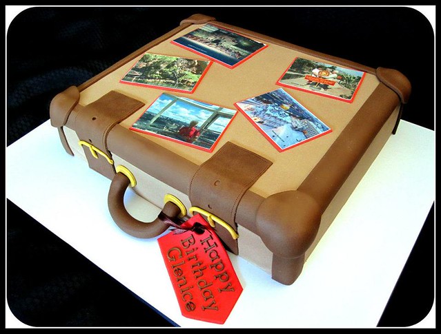 Glenices Suitcase Cake by Strawberry Jam Cakes