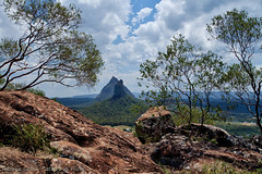Mt.Coonowrin and Mt.Beerwan as seen from mt. Ngungun