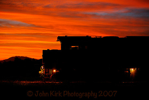 sunset red night clouds train australia queensland bowen 2007 sunlander queenslandrail