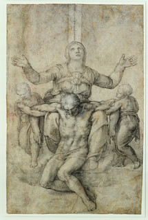Michelangelo, Pietà for Vittoria Colonna. c. 1538-1544.