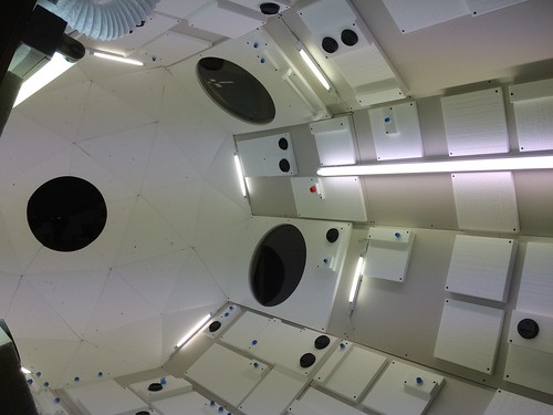 Space pod with coffee cup lids