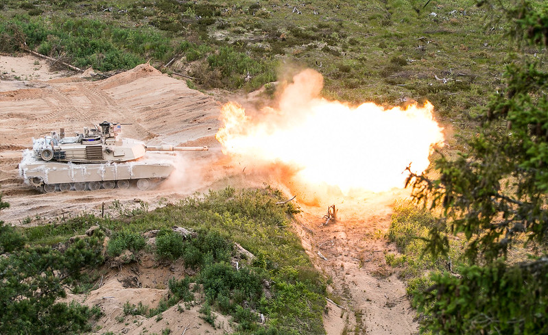 M1 Abram Tank Live Fire
