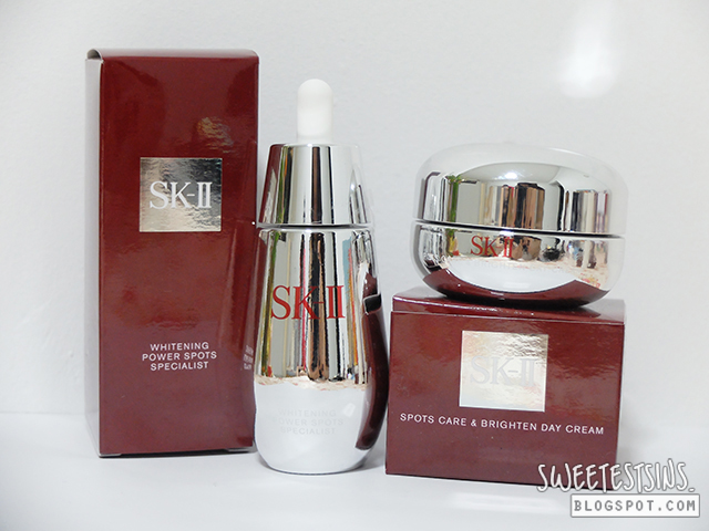 skii whitening power spots specialist and spots care & brighten day cream review