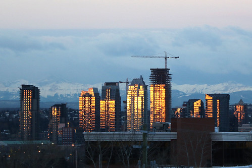 skyline sunrise work buildings 2014