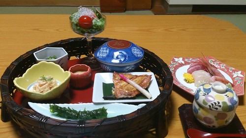 Dinner at the Taishokan, Naruko Onsen