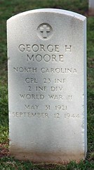 George Herman Moore National Cemetery Marker