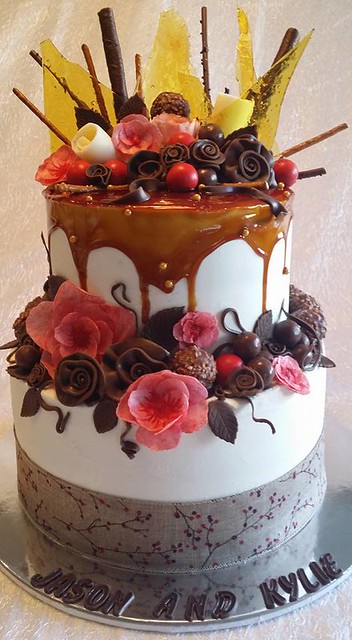 Caramel Drip Cake by Heather Kyle Moger