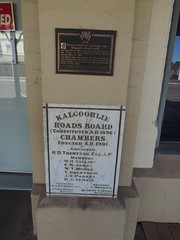 Kalgoorlie Roads Board plaque