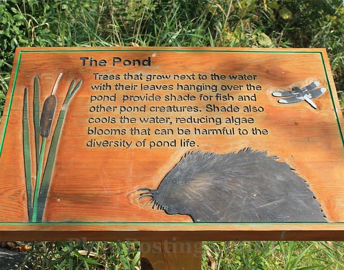 pond sign