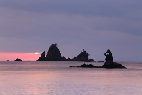 sunset seascape ngc gettyimages 西伊豆 ゴジラ岩 godzillarock 大田子海岸 男島 女島 メガネッチョ