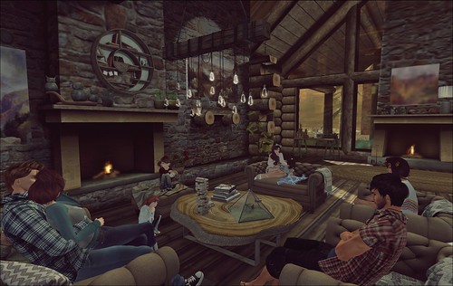 Family time in the lodge