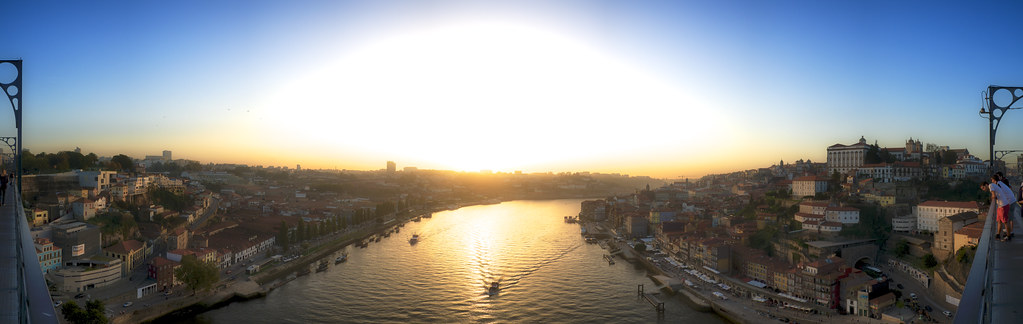 My best photos of 2014 - Cover: 180º sunset panorama from Ponte Luis I
