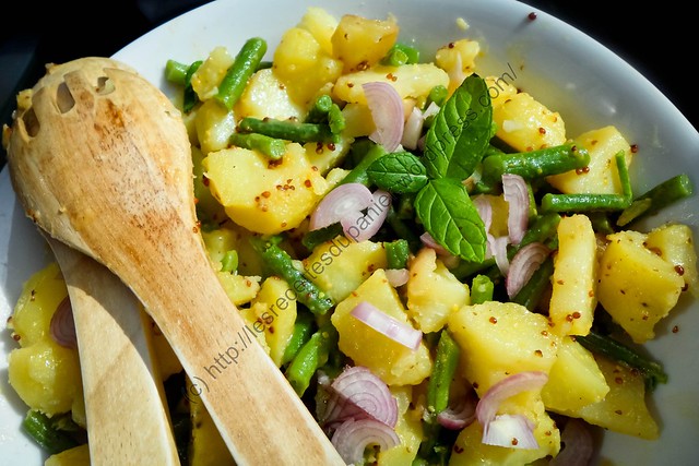Salade de pommes de terre et haricots à la menthe / Minted Potato and Green Bean Salad